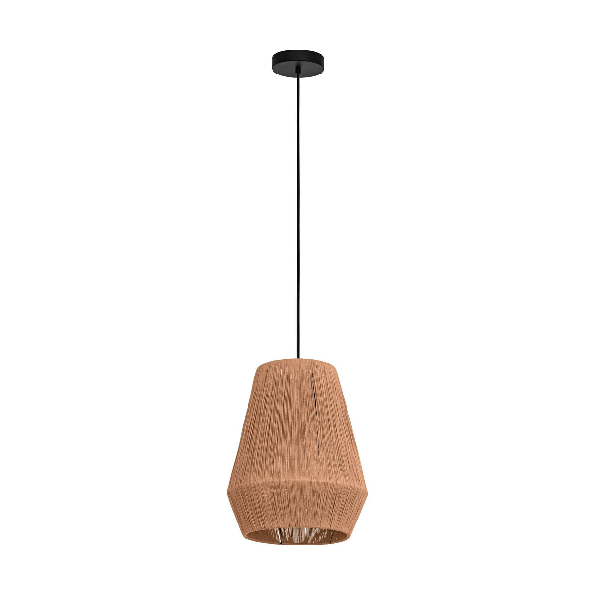 Eglo EU Alderney Single Pendant Light E27 Black