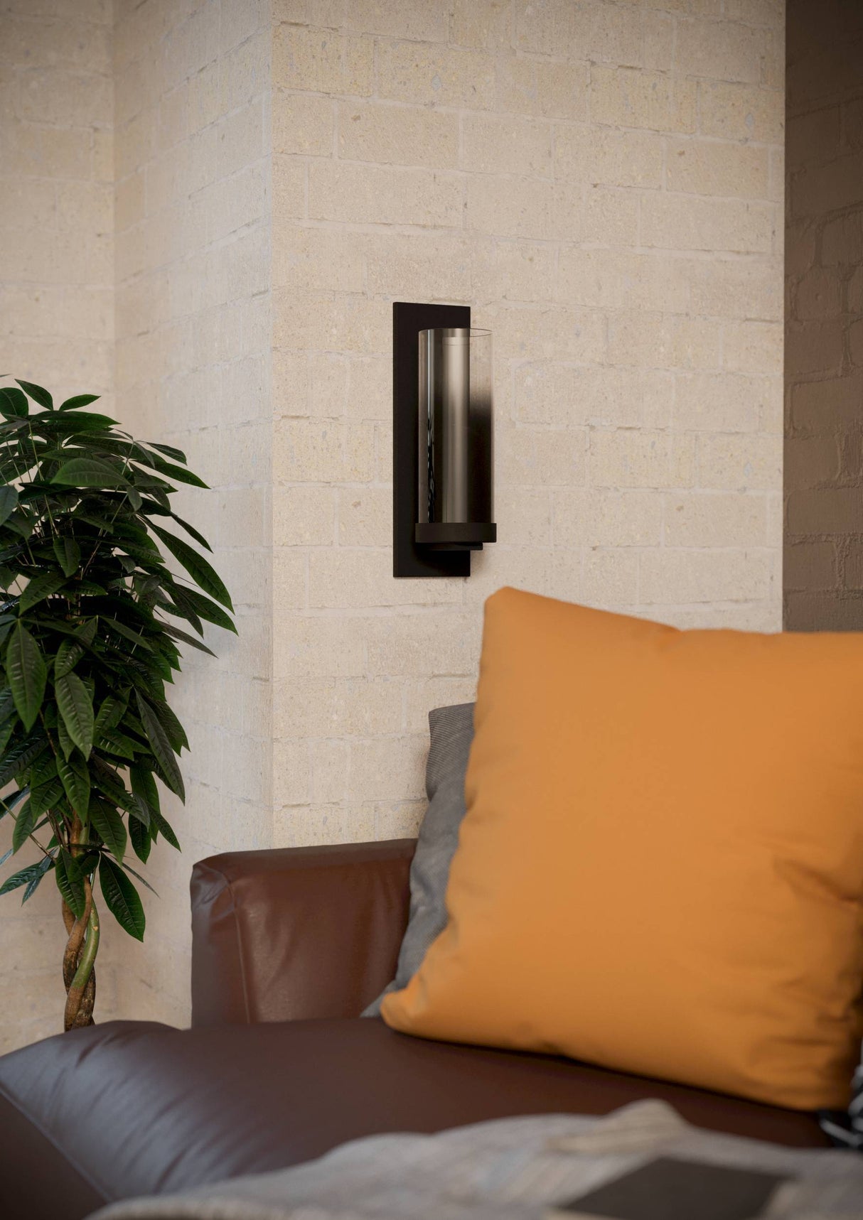 Eglo EU Toothill Modern Glass & Steel Wall Light