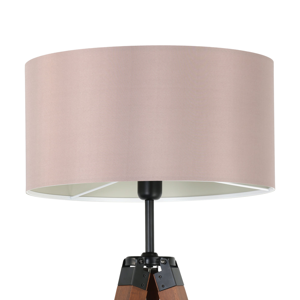Eglo EU Lantada Wood & Steel Taupe Tripod Floor Lamp
