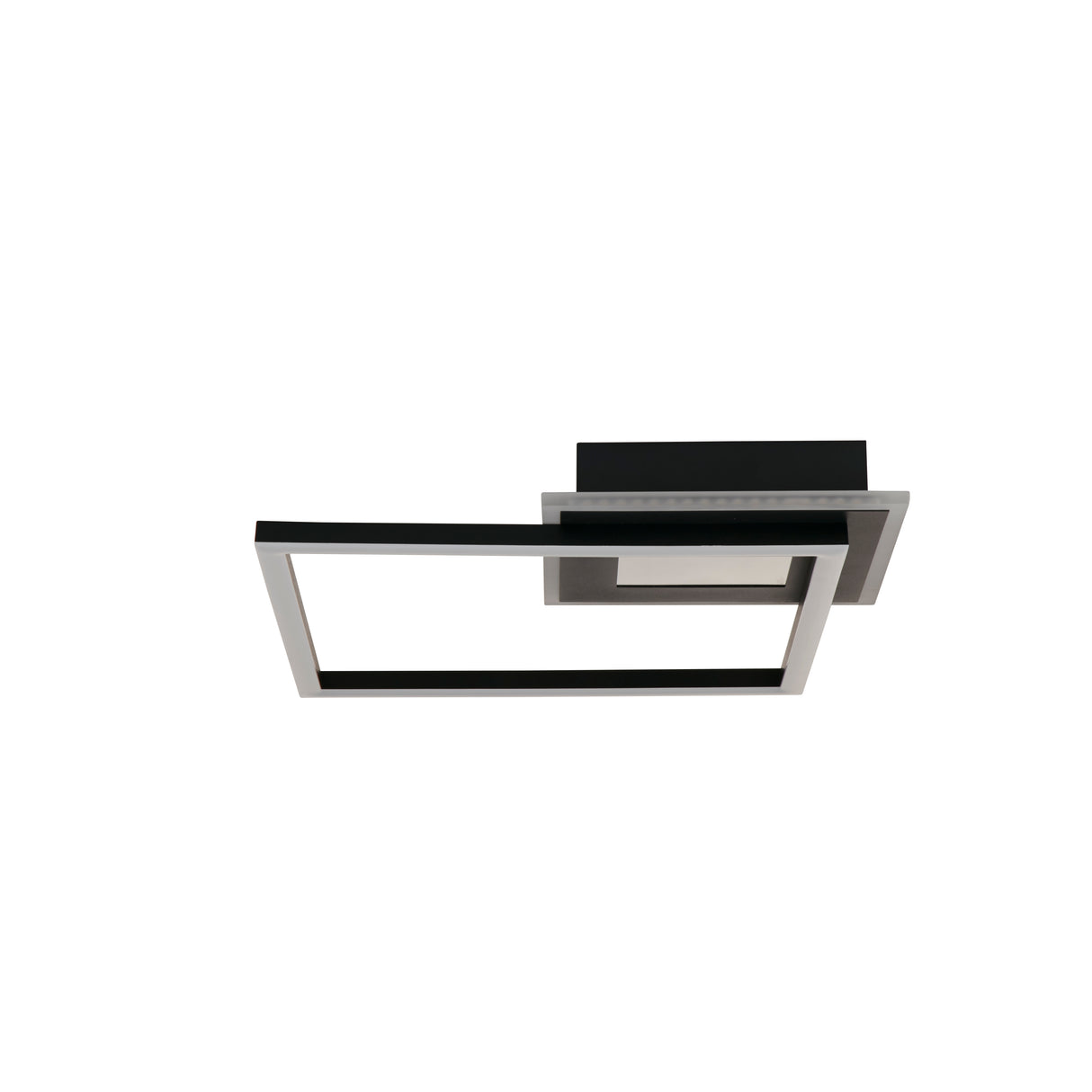 Searchlight Electric Quadrate LED Flush. Matt Black 44250BK