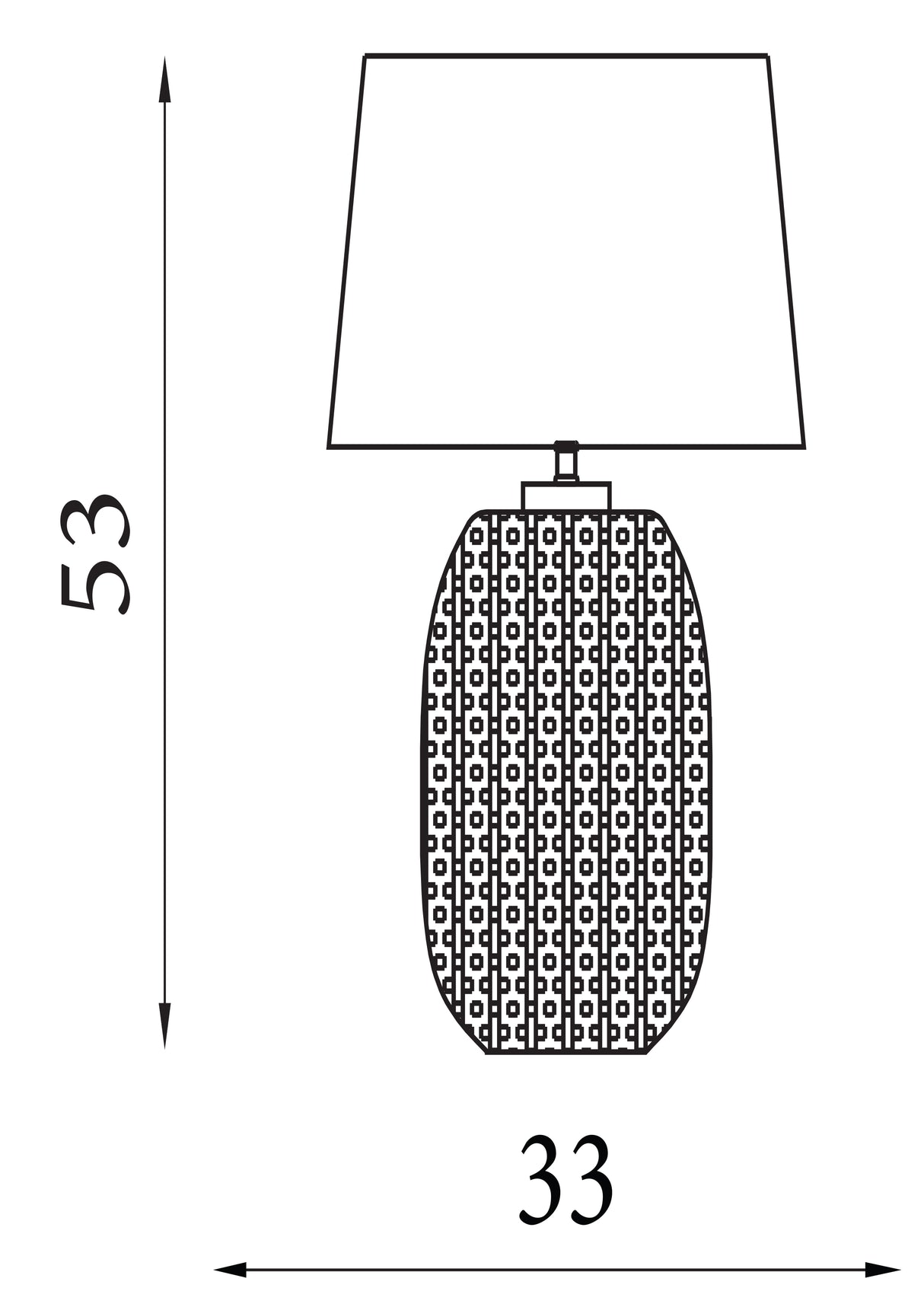 Searchlight Electric Cameo 1Lt Table Lamp, Blue Glass with Natural Linen Shade 44652AZ