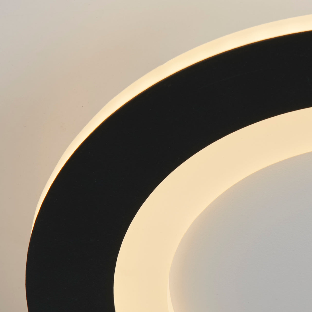 Searchlight Electric Ringo LED Round Flush. Matt Black 44712BK