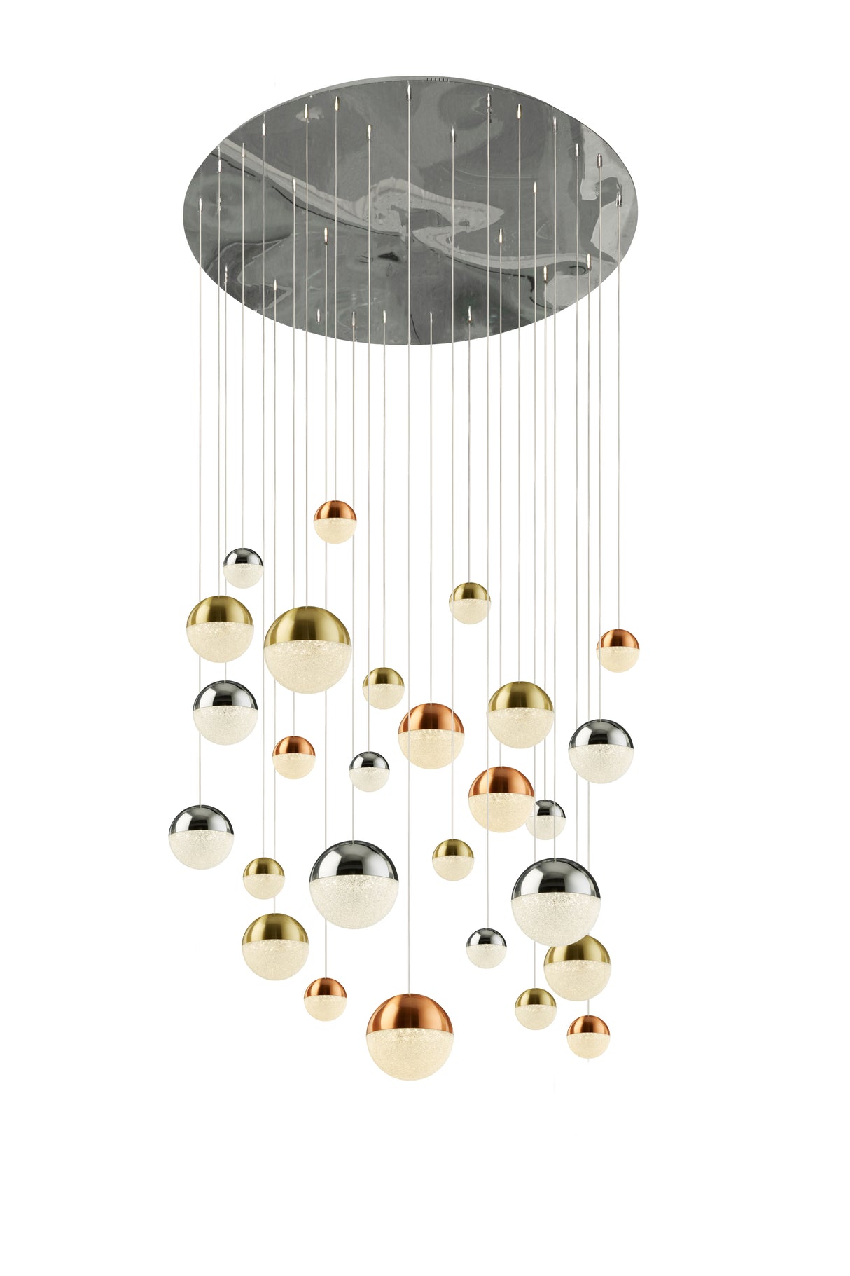 Planets 27Lt Multi-Drop - Copper, Chrome & Satin Brass