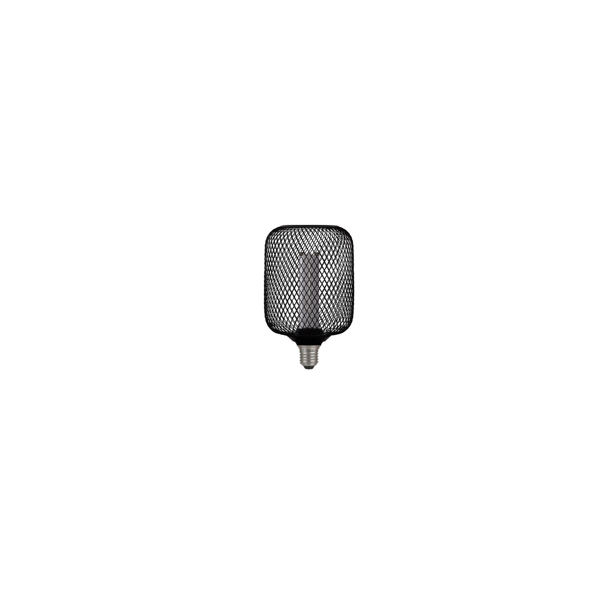 Searchlight Electric Wire Mesh Effect Drum Lamp - Black Metal (4.5W, 4000K) 46002BK