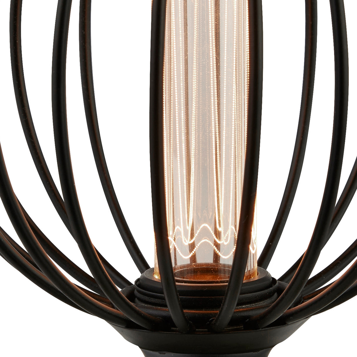 Searchlight Electric Globe Lamp - Black Metal (4.5W, 4000K) 46004BK