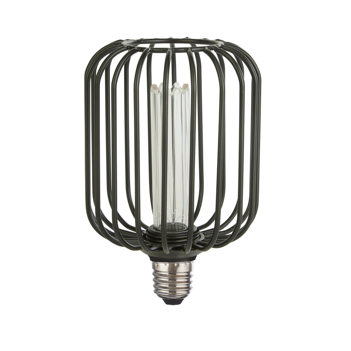 Searchlight Electric Drum Lamp - Black Metal (4.5W, 4000K) 46005BK