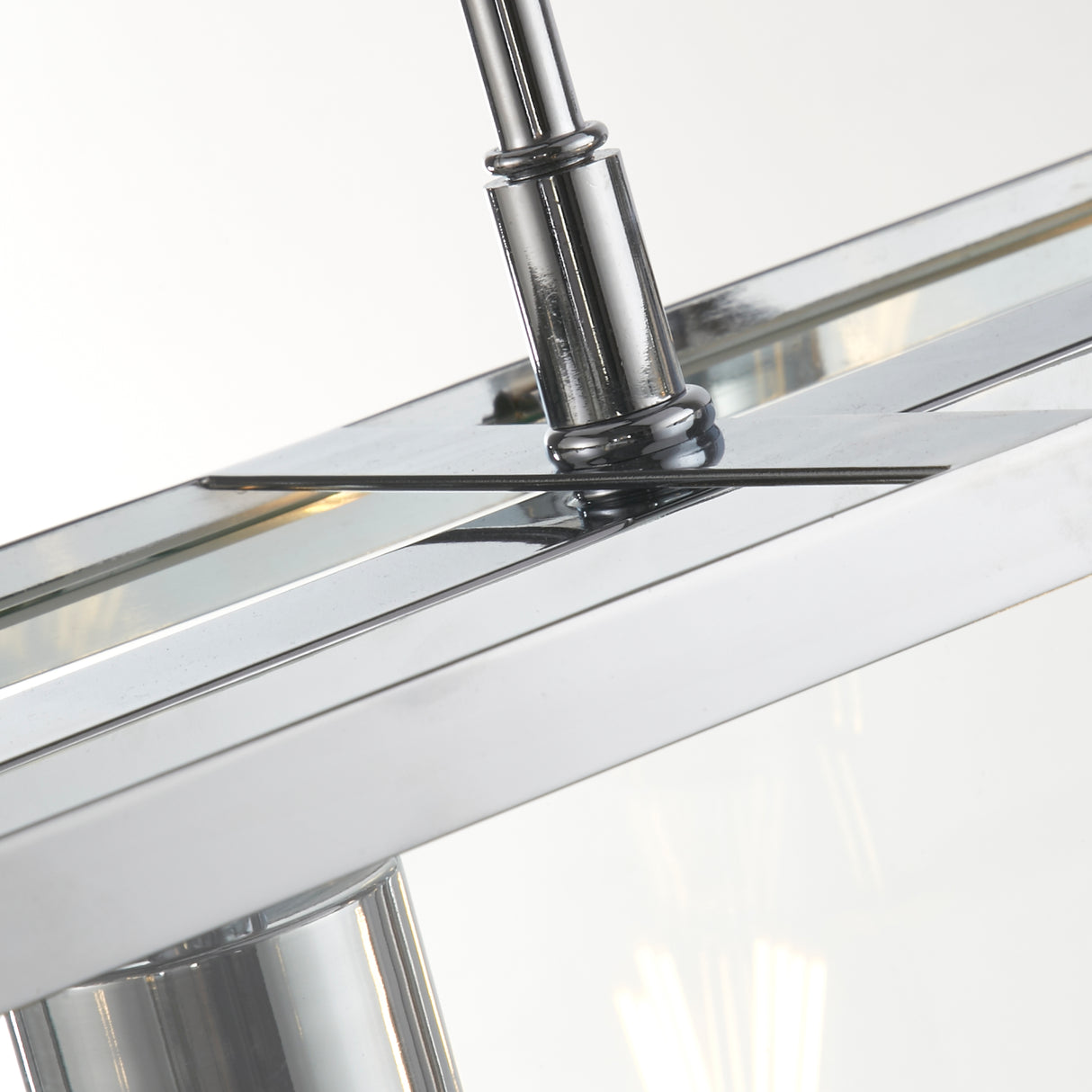 Searchlight Electric Voyager 3Lt Bar Pendant - Chrome Metal & Glass 4613-3CC