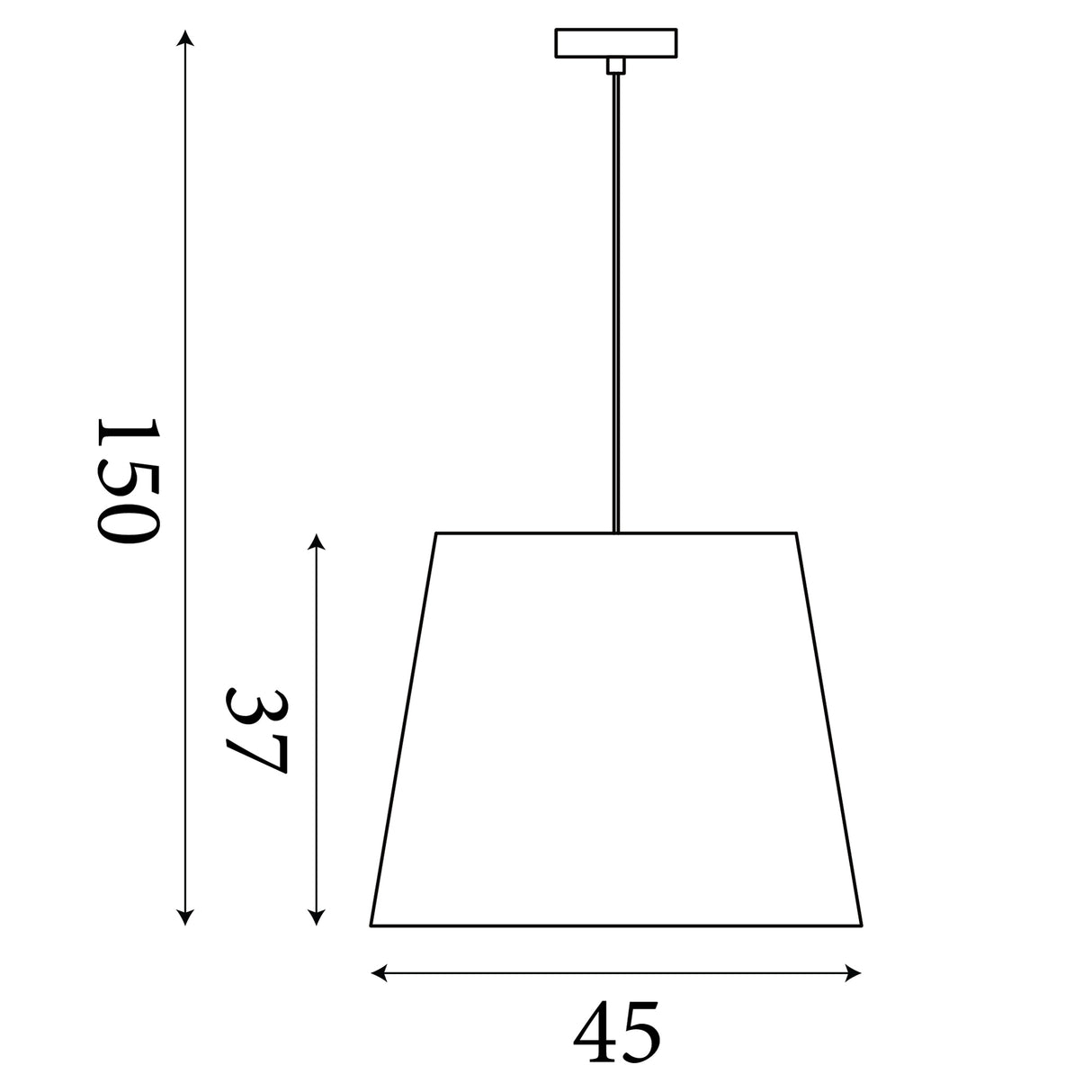 Searchlight Electric Isla 3Lt Pendant, Recycled Paper Shade and Black Metal 47810-3NA
