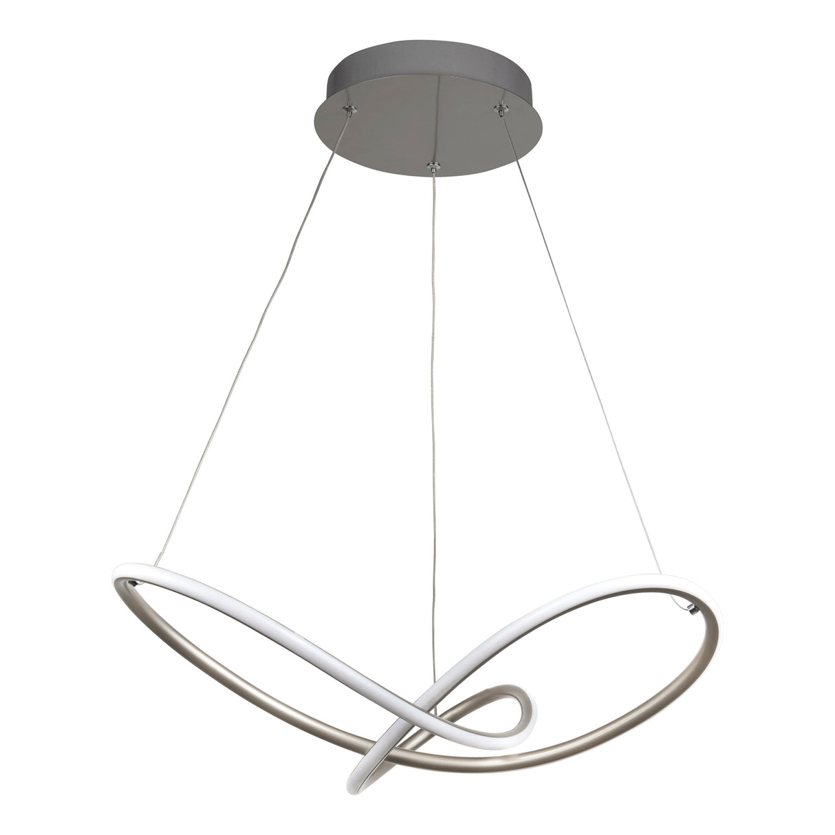 Searchlight Electric Magic Pendant - Satin Silver Metal 4841SS