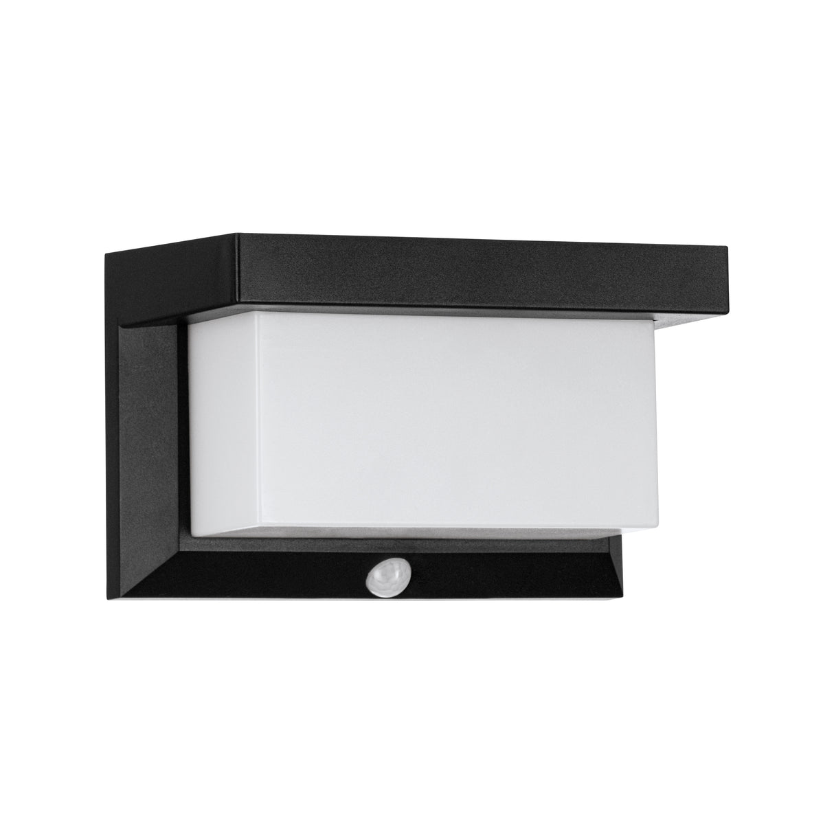 Eglo EU UTRERA Solar Wall Light – Black Plastic, Motion Sensor, Dimmable LED, Outdoor Lighting