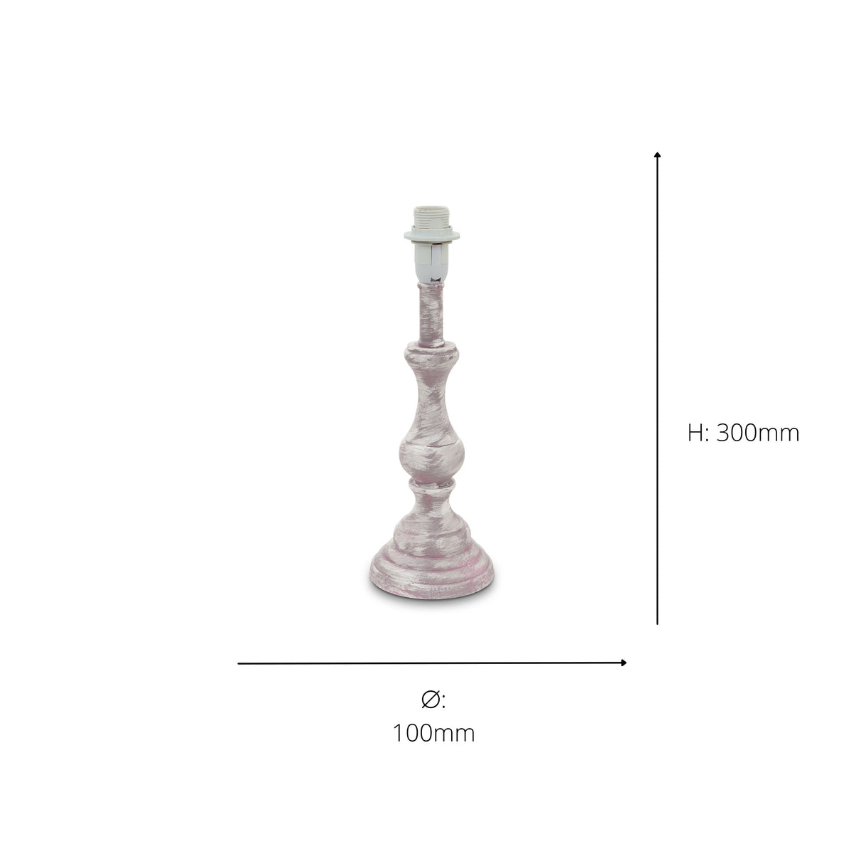 Eglo EU 1+1 Vintage Candle Stick Table Lamp E14 Fitting Taupe