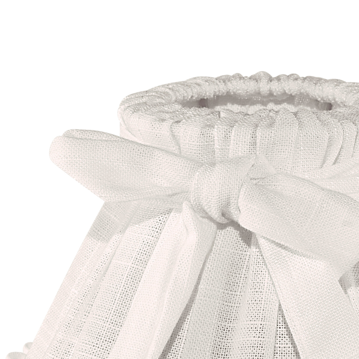 Eglo EU 1+1 Vintage White Linen Lamp Shade