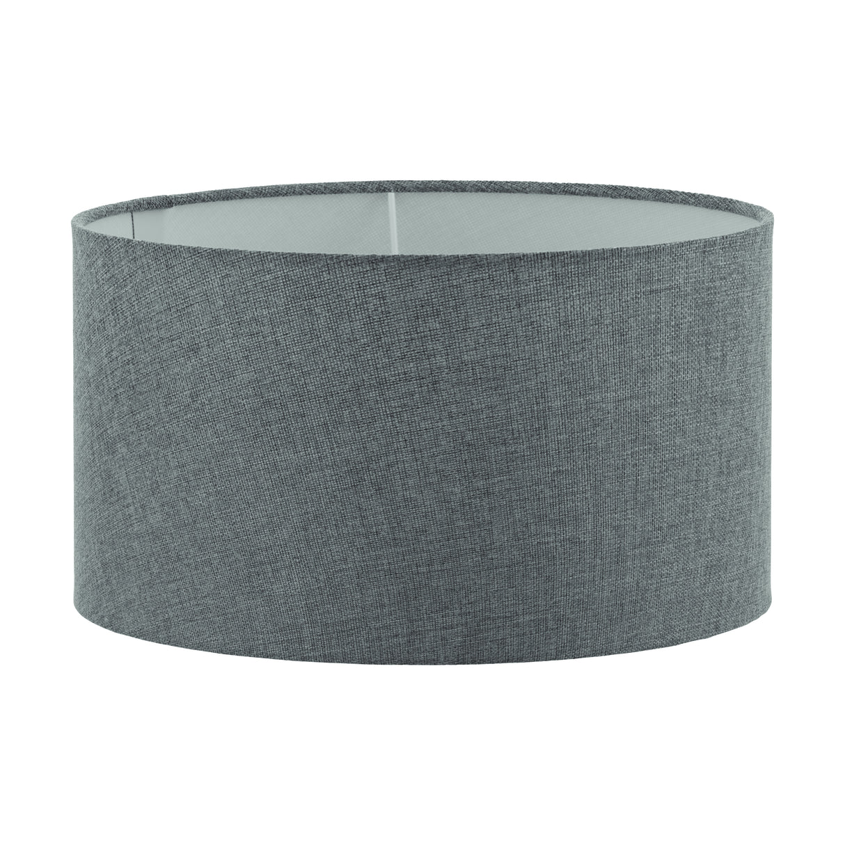 Eglo EU 1+1 VINTAGE Lampshade – Grey Linen Fabric Shade, 400?mm Diameter, Vintage Lighting Accessory