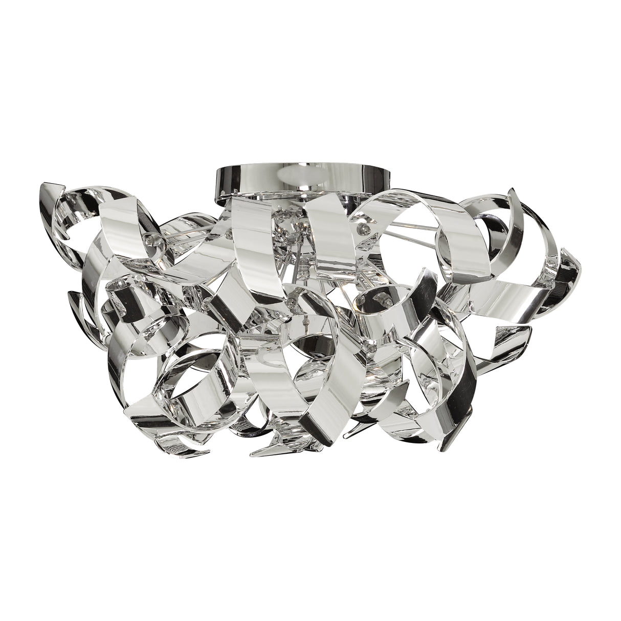 Searchlight Electric Curls 3Lt Semi-Flush - Chrome Metal 4973-3CC