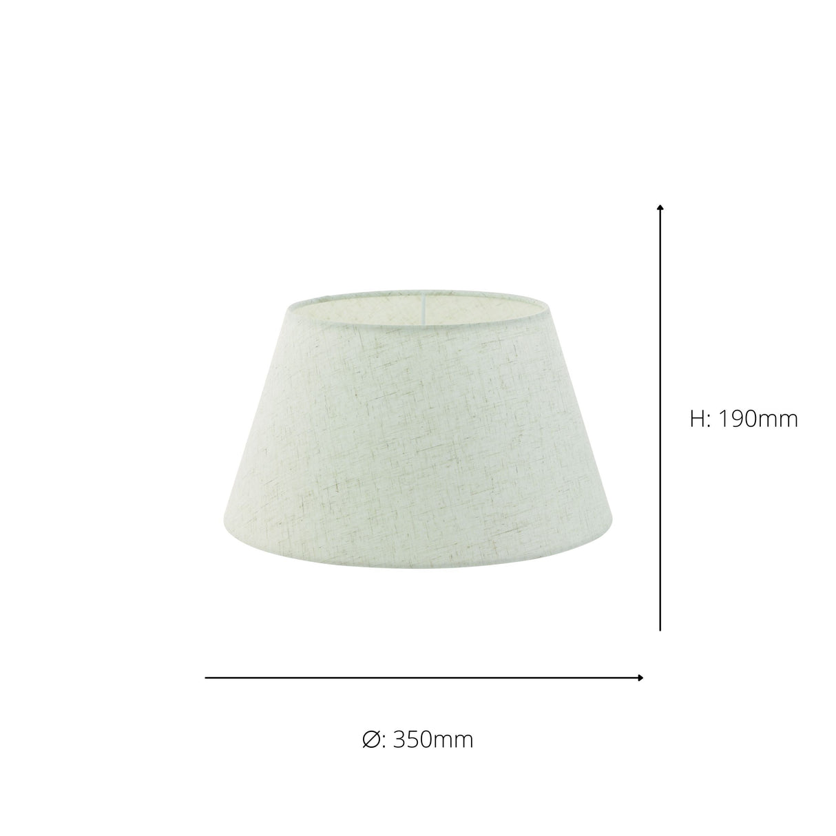 Eglo EU 1+1 Vintage Cream Fabric Lamp Shade