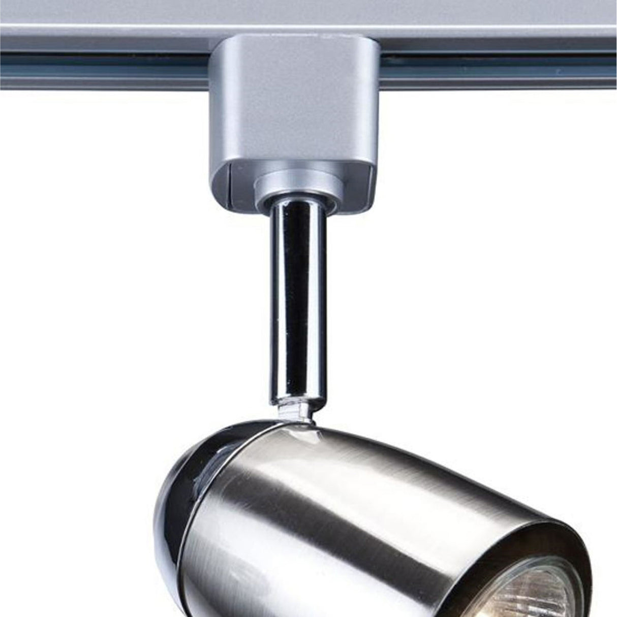 Searchlight Electric Track & Spot Pack- 3 Silver Heads, 1m Track, 2 Way Connector 51018SS