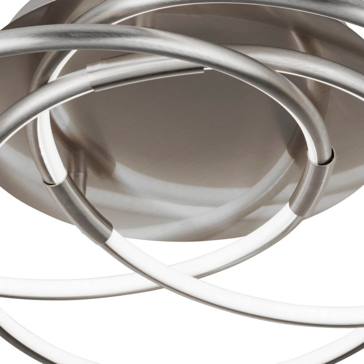 Searchlight Electric Magic LED Flush - Satin Silver 5501SS