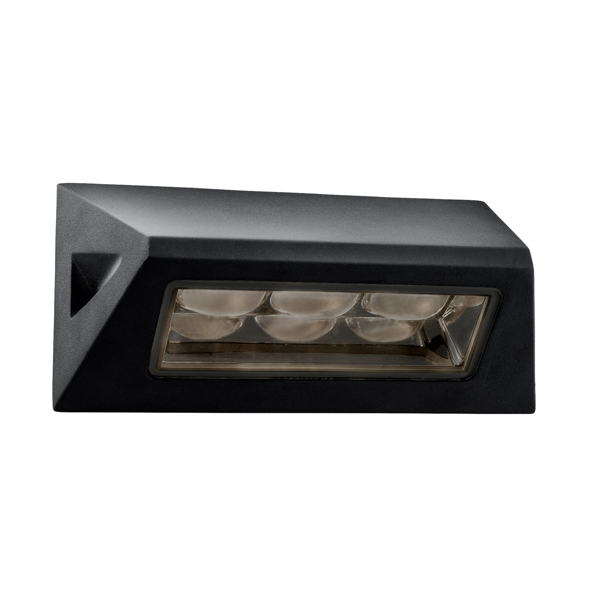 Searchlight Electric Peru LED Outdoor Wall Light - Black & Glass Diffuser,IP44 5513BK