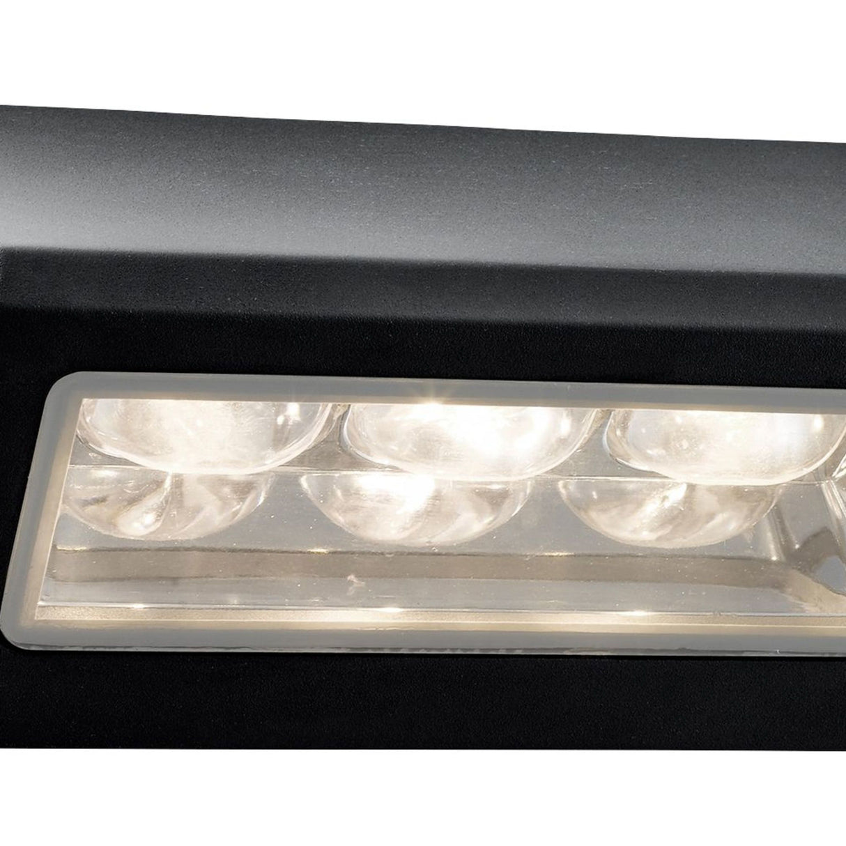 Searchlight Electric Peru LED Outdoor Wall Light - Black & Glass Diffuser,IP44 5513BK