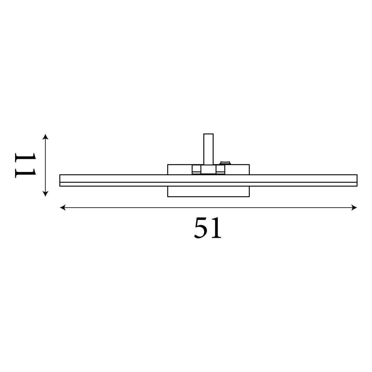 Searchlight Electric Bilbao Picture Light - Satin Brass Metal 5551-51SB