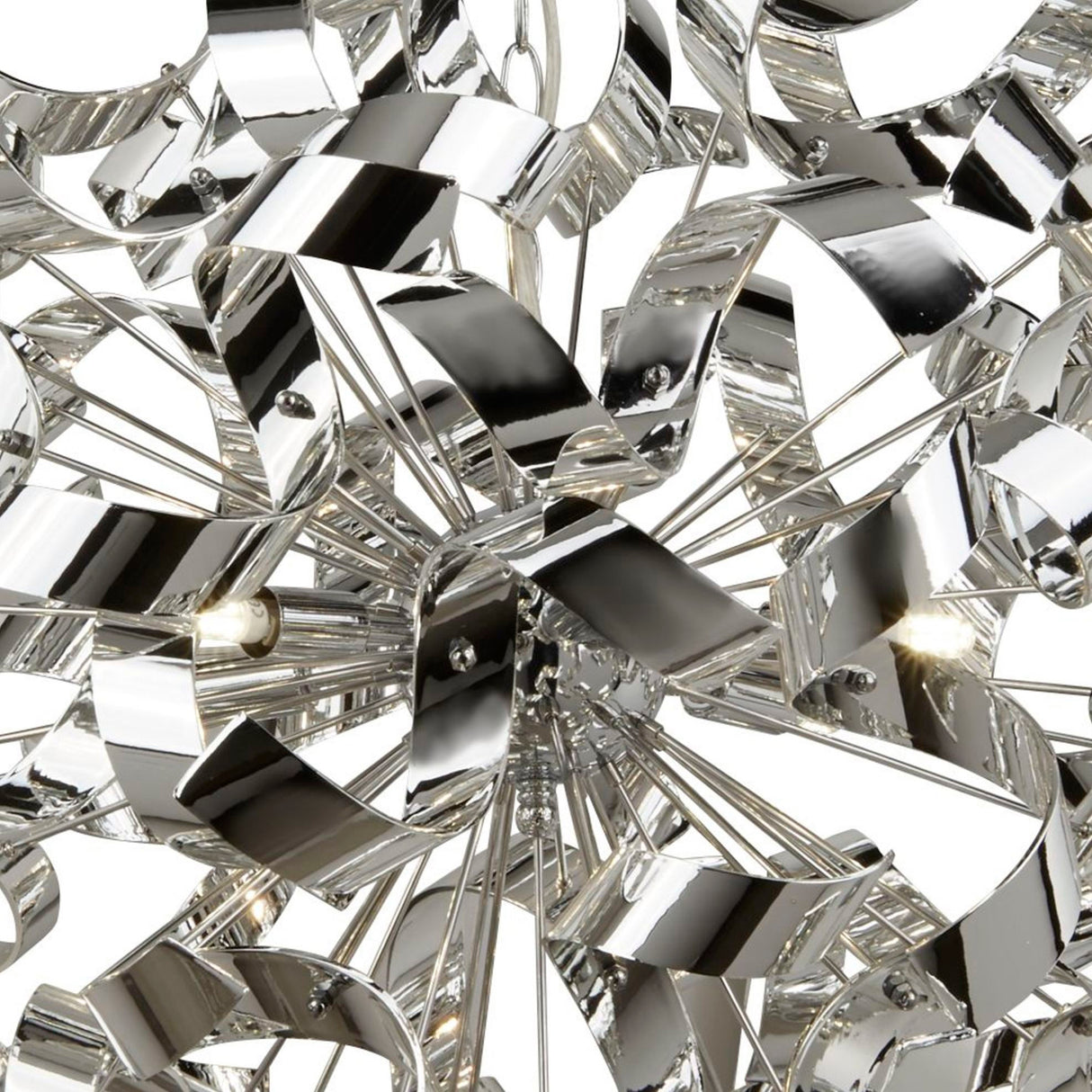 Searchlight Electric Curls 6Lt Pendant - Chrome Metal 5686-6CC