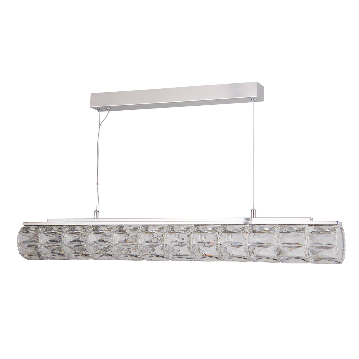 Searchlight Electric Remy LED Pendant - Chrome & Clear Crystal Trim 5861CC
