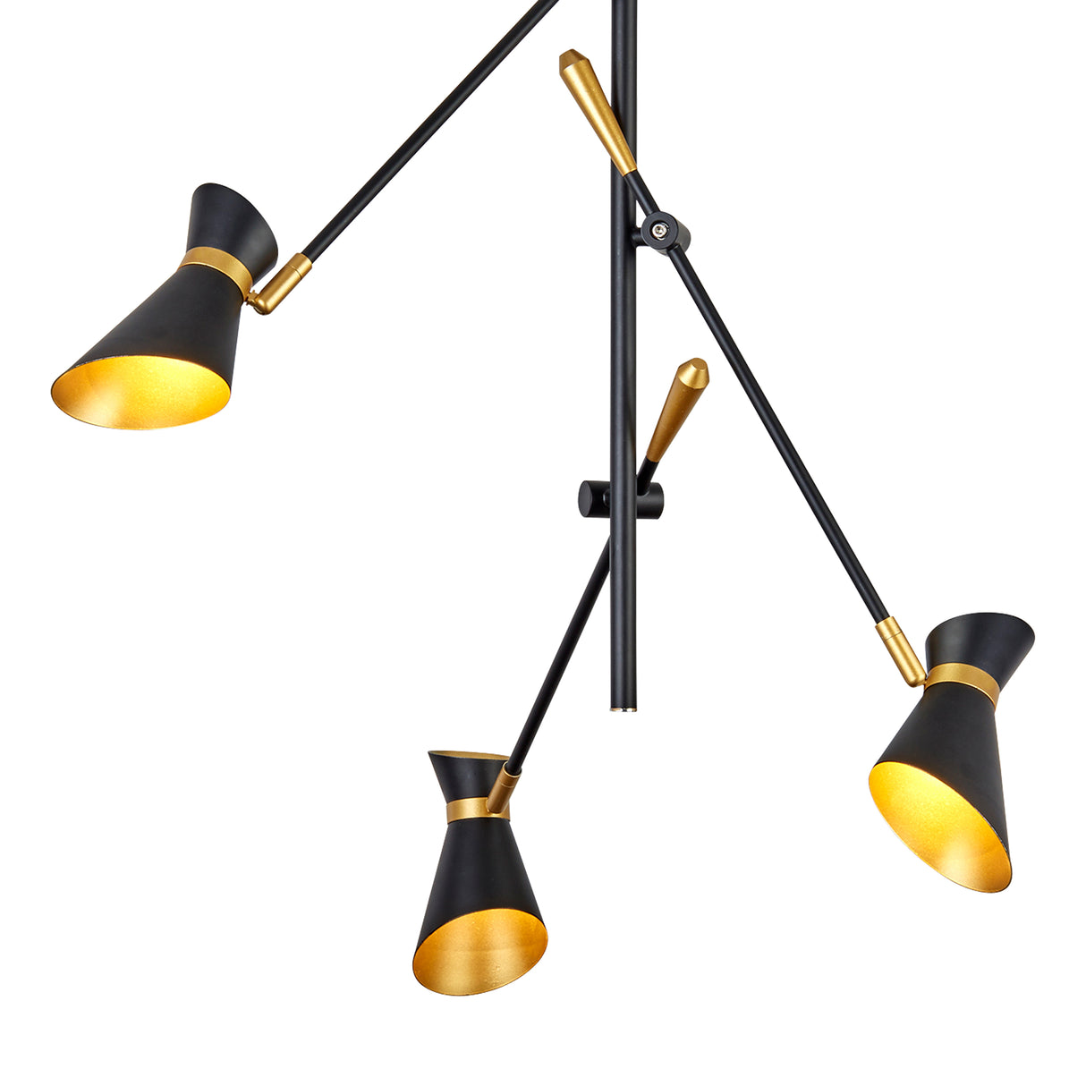 Searchlight Electric Diablo Spotlight 3Lt LED Ceiling Light - Matt Black Metal 5943-3BG
