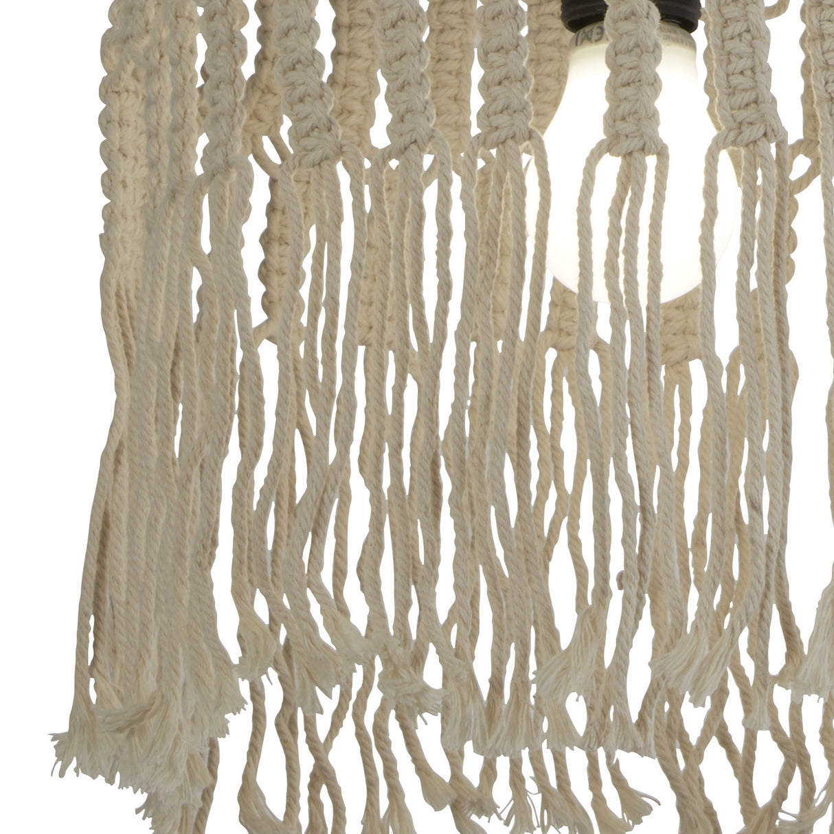 Searchlight Electric Bahama Pendant with Suspension - Macrame 60471CW