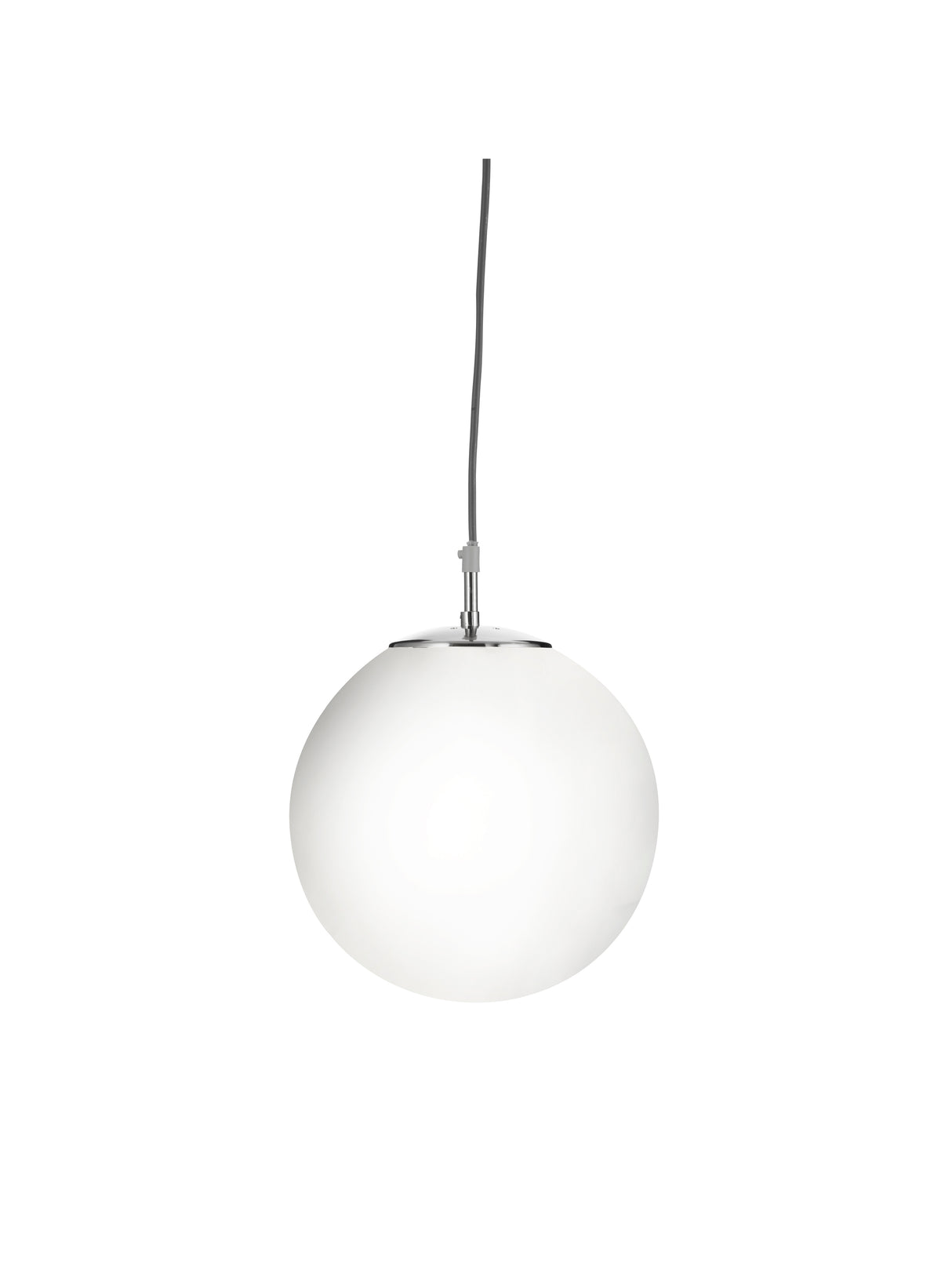 Searchlight Electric Atom Pendant - Satin Silver & Opal Glass 6077