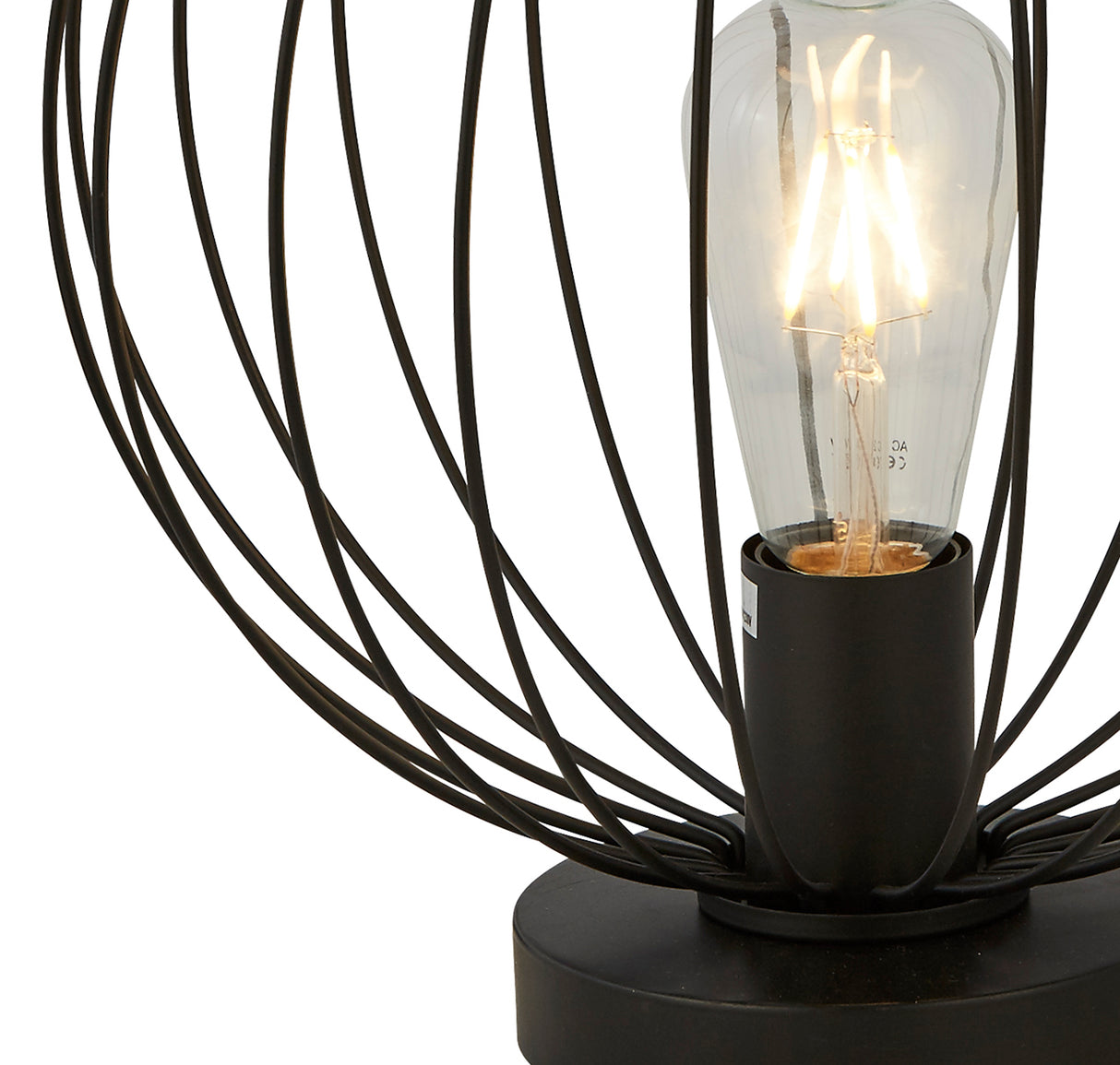 Searchlight Electric Rondo Table Lamp - Black Metal 60828BK