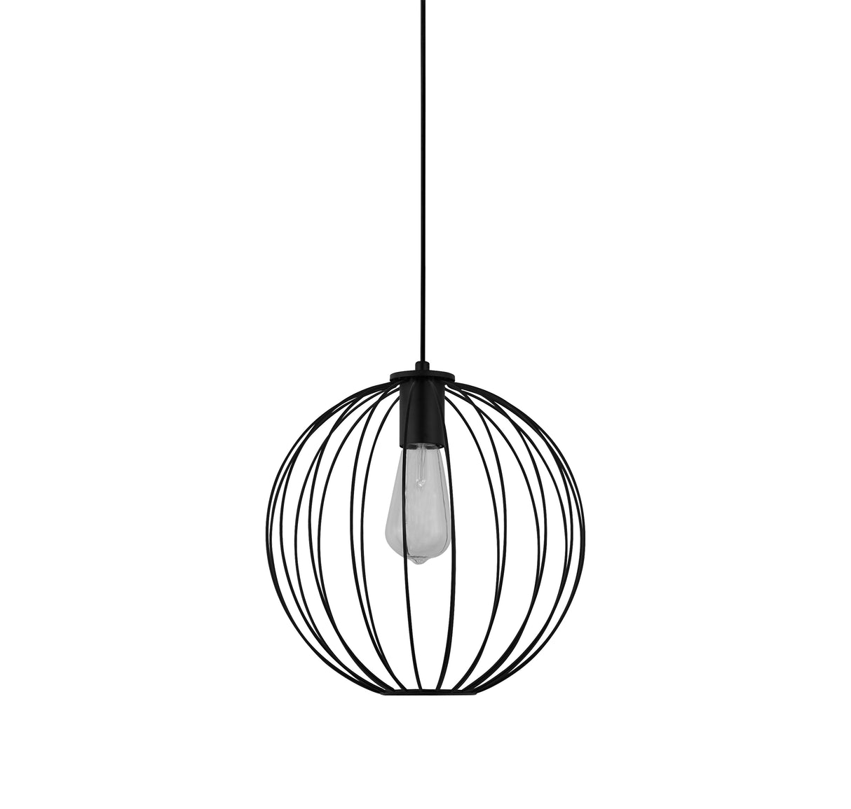 Searchlight Electric Rondo Pendant - Black Metal 60830-1BK