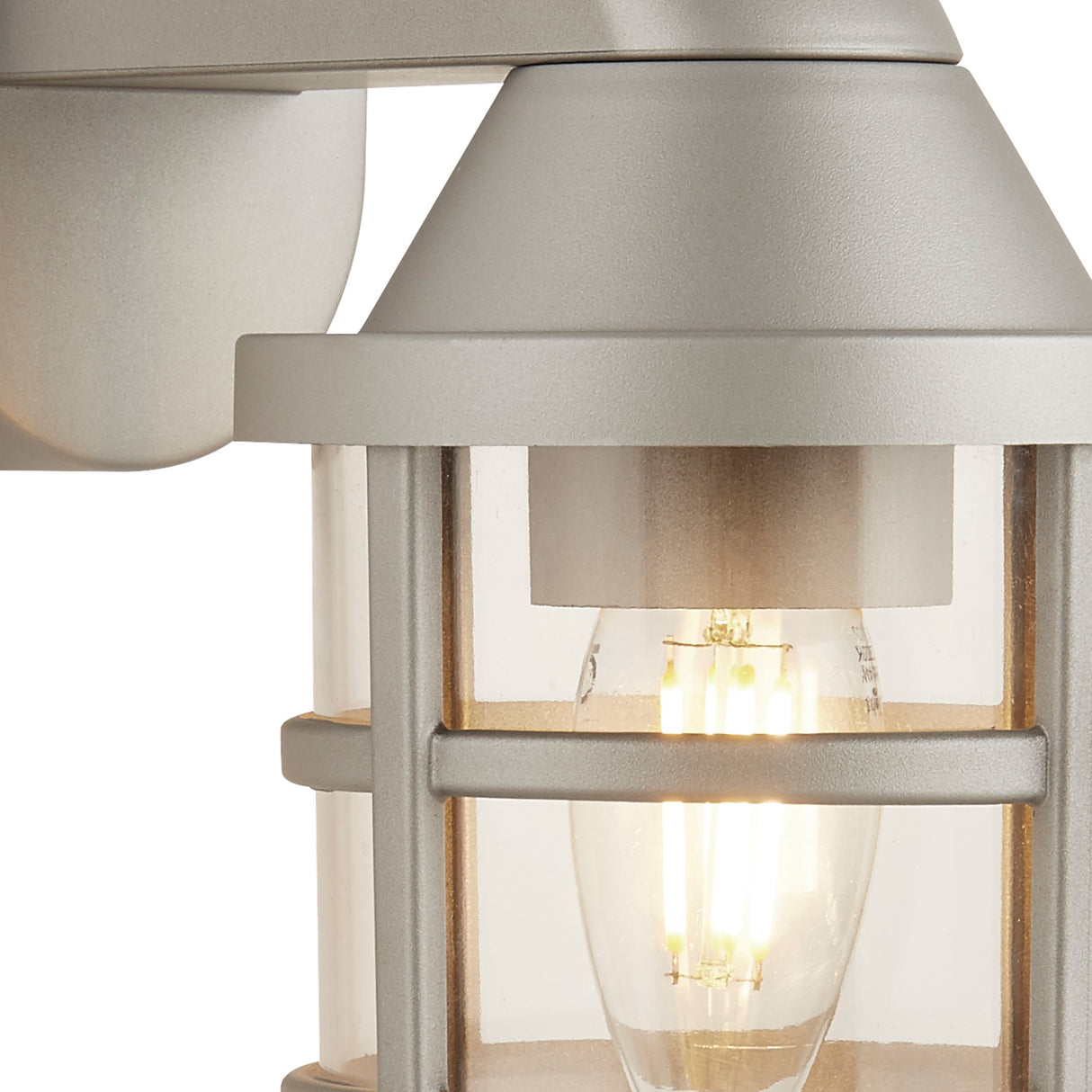 Searchlight Electric Seaside Outdoor Wall Light - Silver Plastic 61133SI