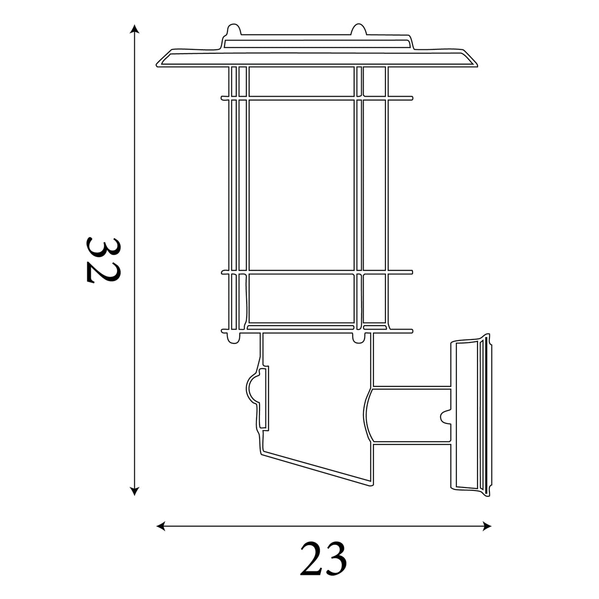 Searchlight Electric Edgeware Outdoor Wall Light + Sensor - Stainless Steel, IP44 6211