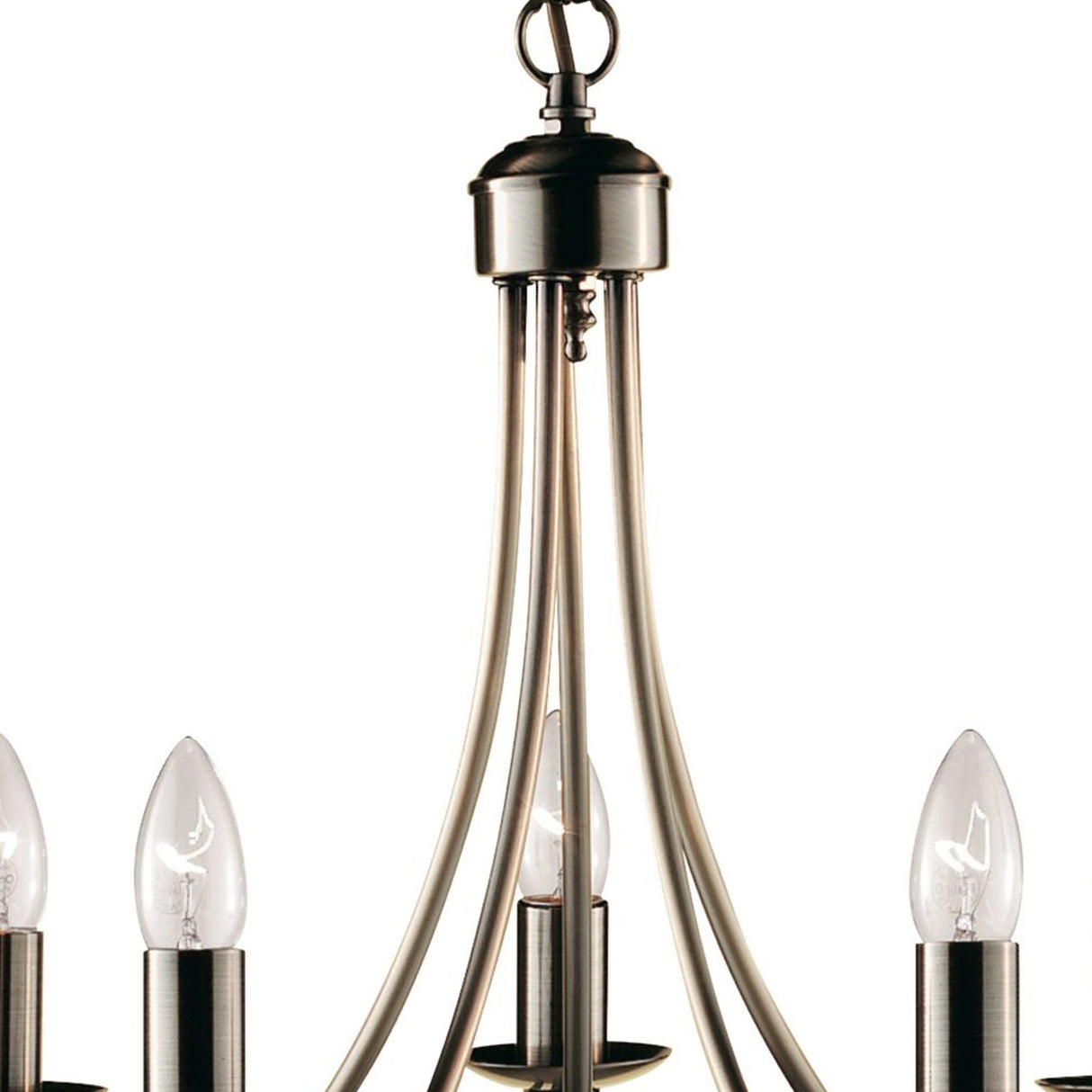 Searchlight Electric Maypole 5Lt Pendant - Antique Brass Metal 6345-5AB
