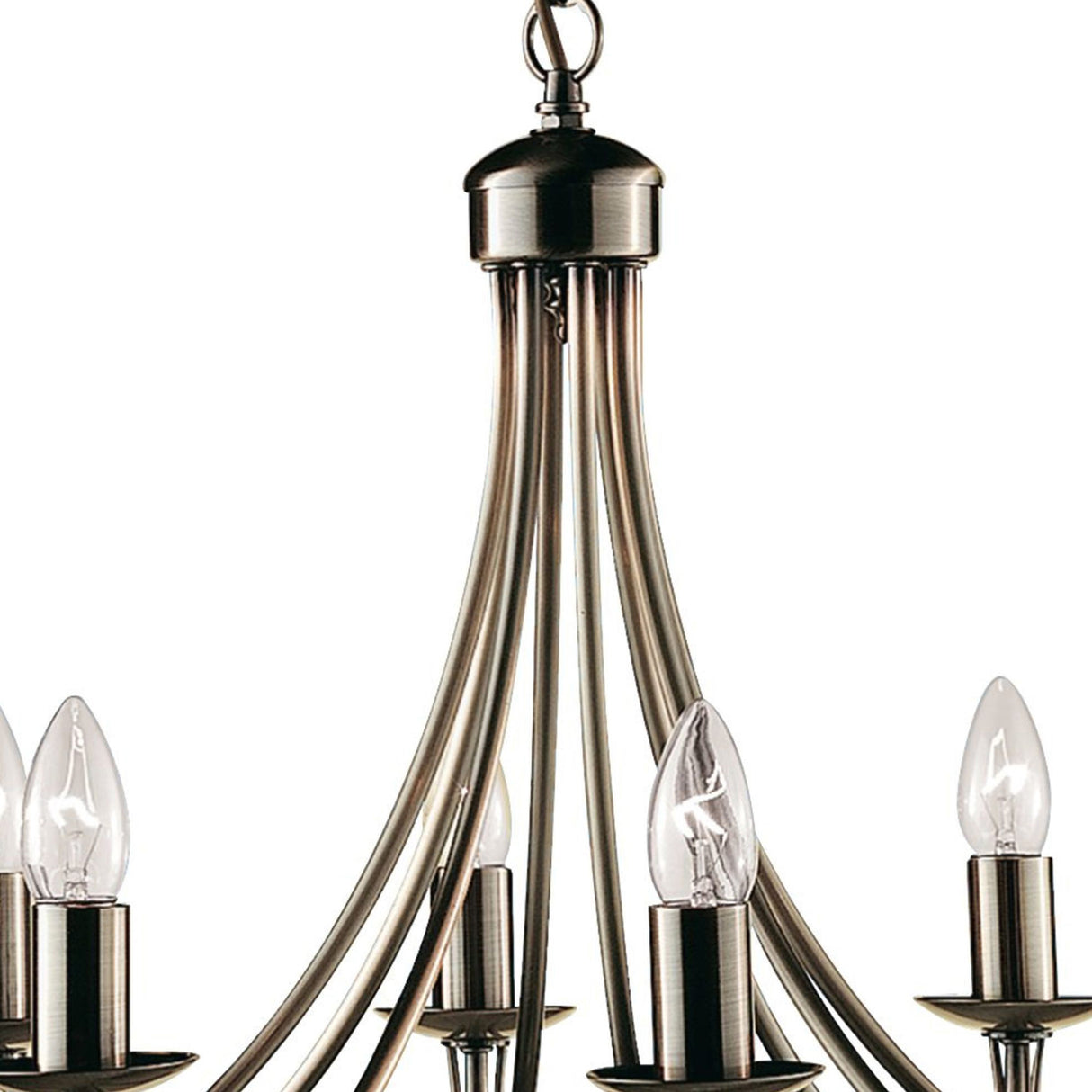 Searchlight Electric Maypole 8Lt Pendant - Antique Brass Metal 6348-8AB