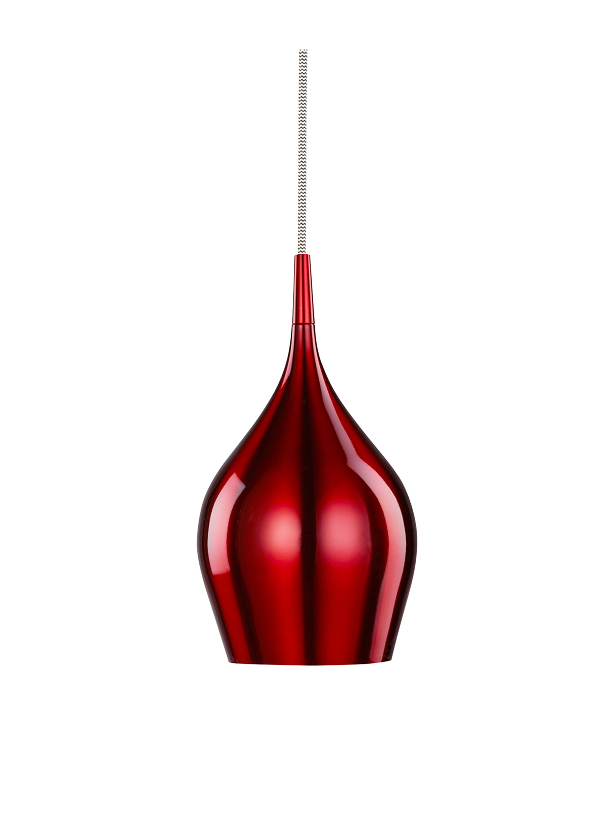 Vibrant Pendant - Metallic Red Metal