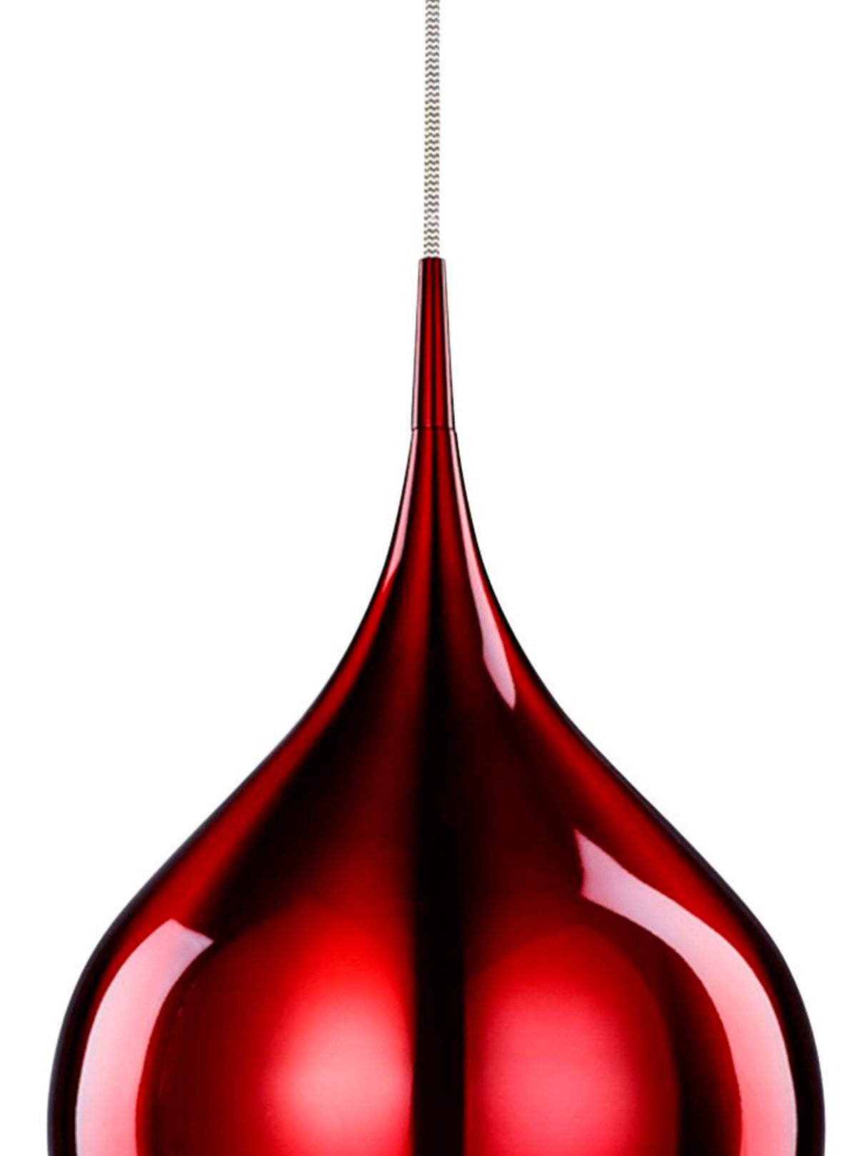 Searchlight Electric Vibrant Pendant - Metallic Red Metal 6461-26RE