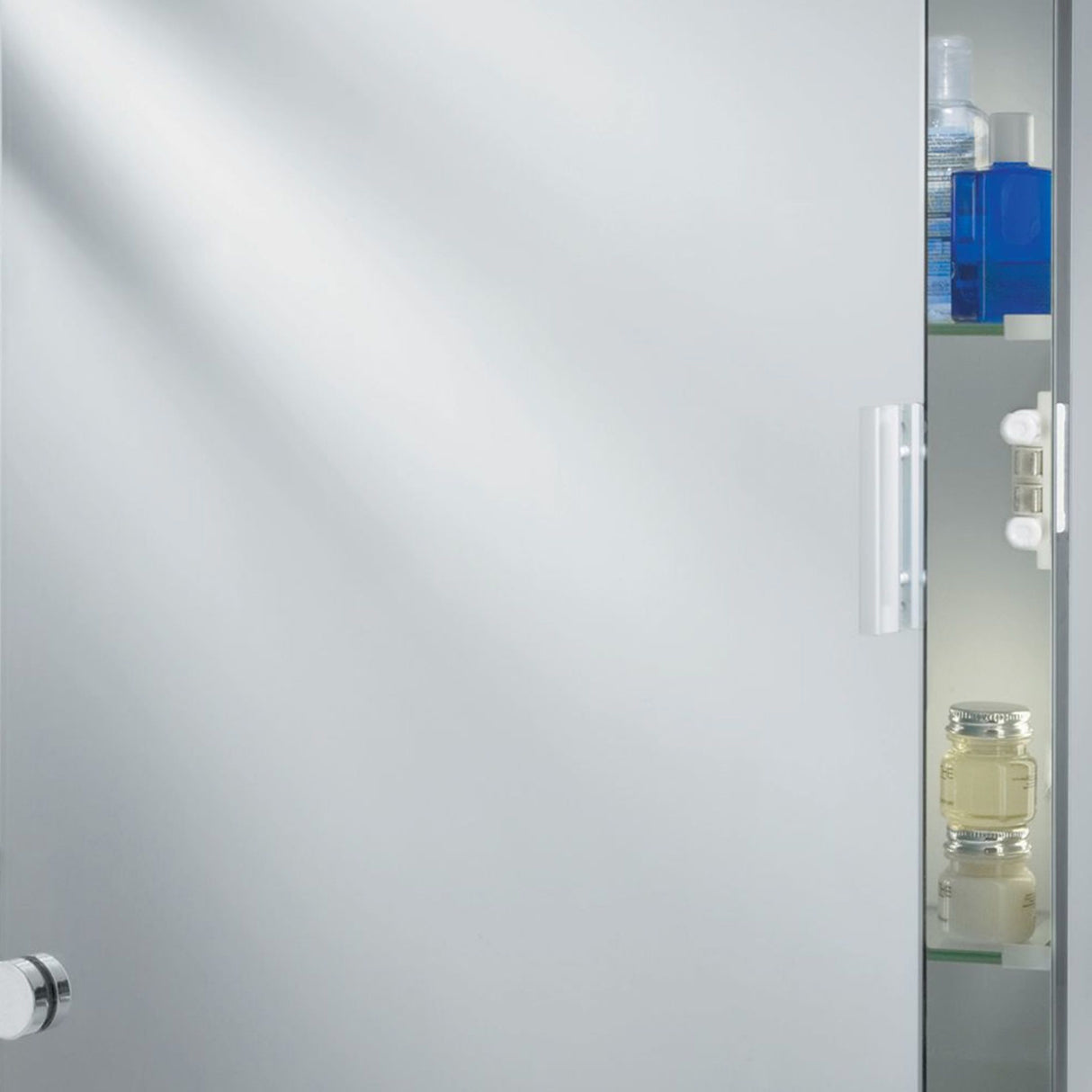 Searchlight Electric Bathroom Illuminated Mirror Cabinet & Shaver Socket, IP44 6560