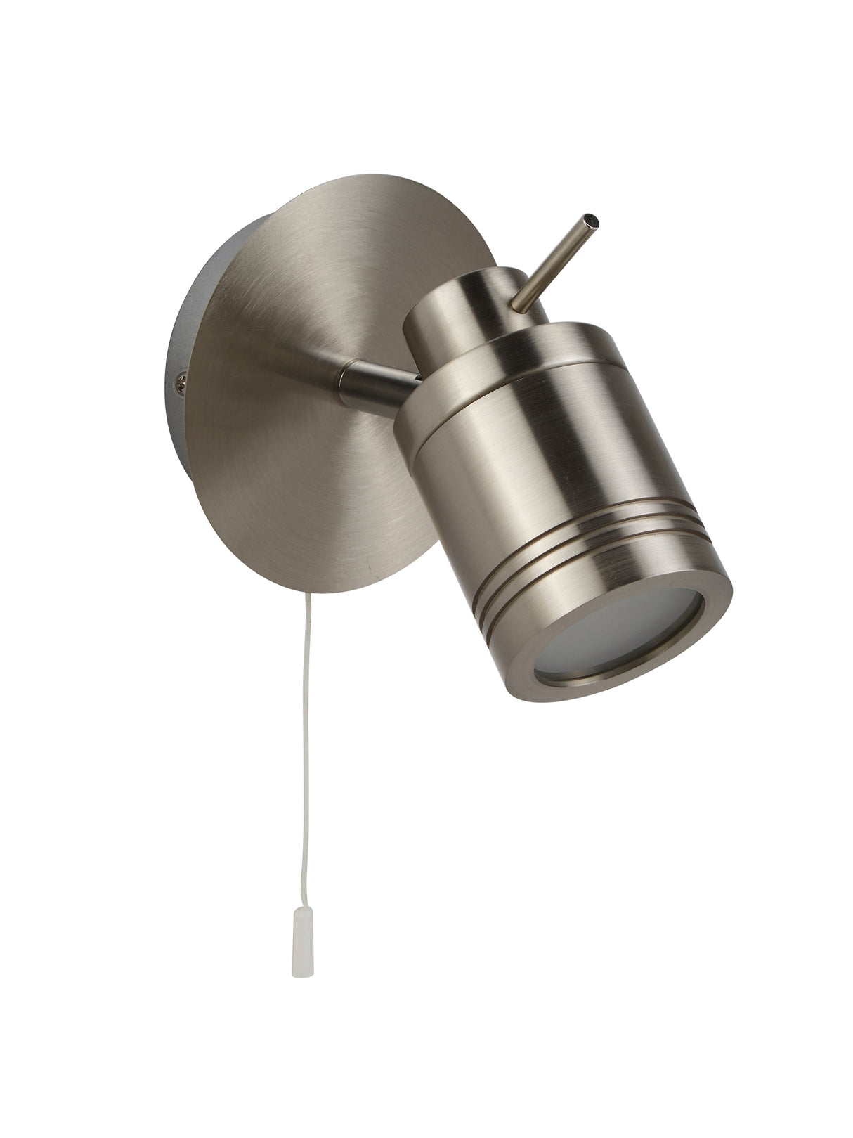 Searchlight Electric Samson Spotlight Wall Light - Satin Silver Metal 6601SS