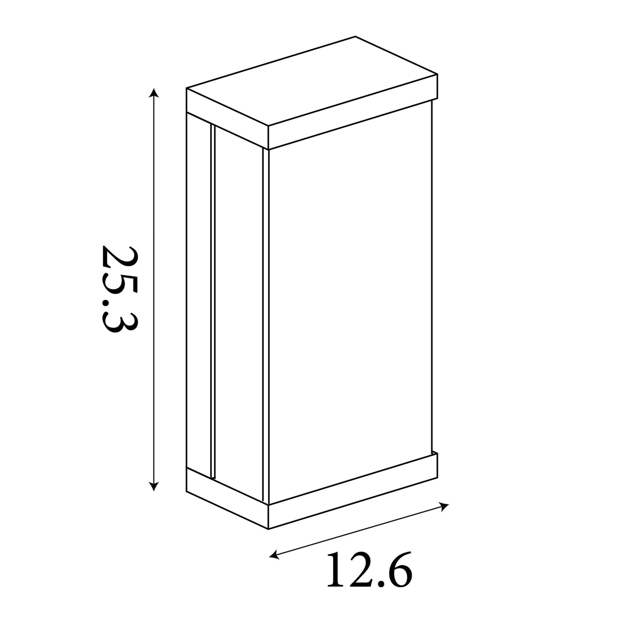 Searchlight Electric Solar Outdoor Wall Light - Black Metal & White Polycarbonate 67419BK