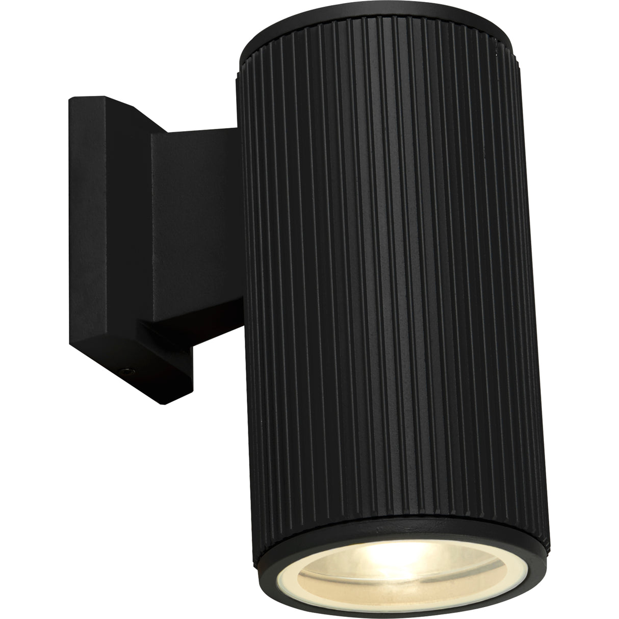 Hamburg Outdoor Wall Light - Black Metal & Glass