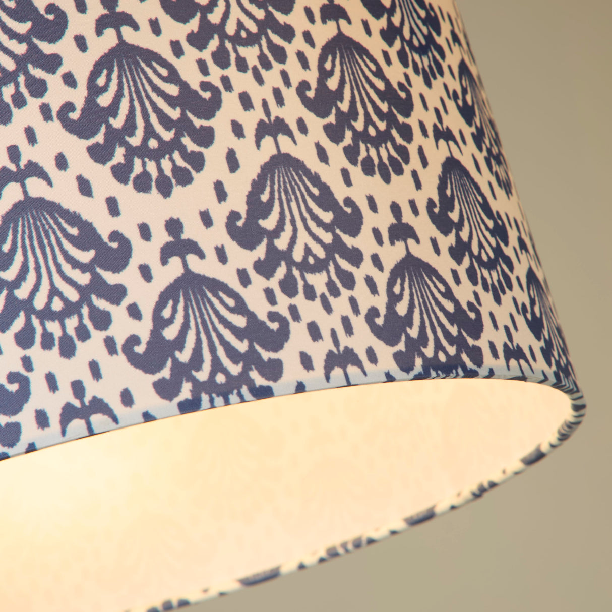 Searchlight Electric June Sapphire Print Drum Shade 68721