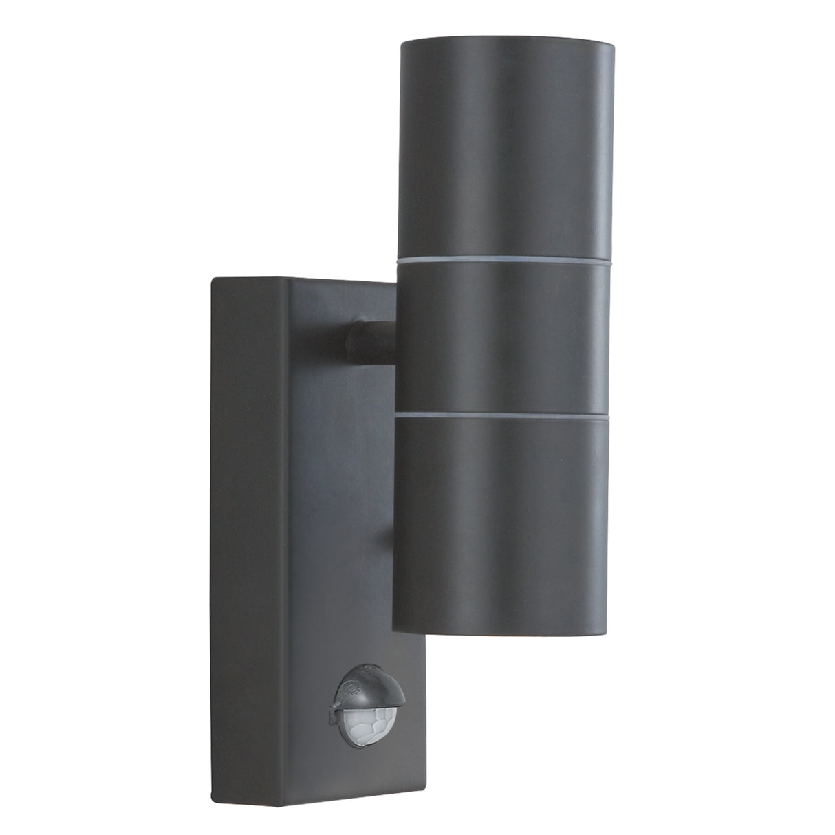 Searchlight Electric Metro Outdoor Wall Light - Silk Black Metal & Glass 7008-2BK-LED