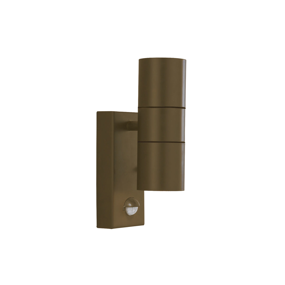 Searchlight Electric Metro Outdoor Wall Light - Rustic Brown Metal & Glass 7008-2RUS-LED