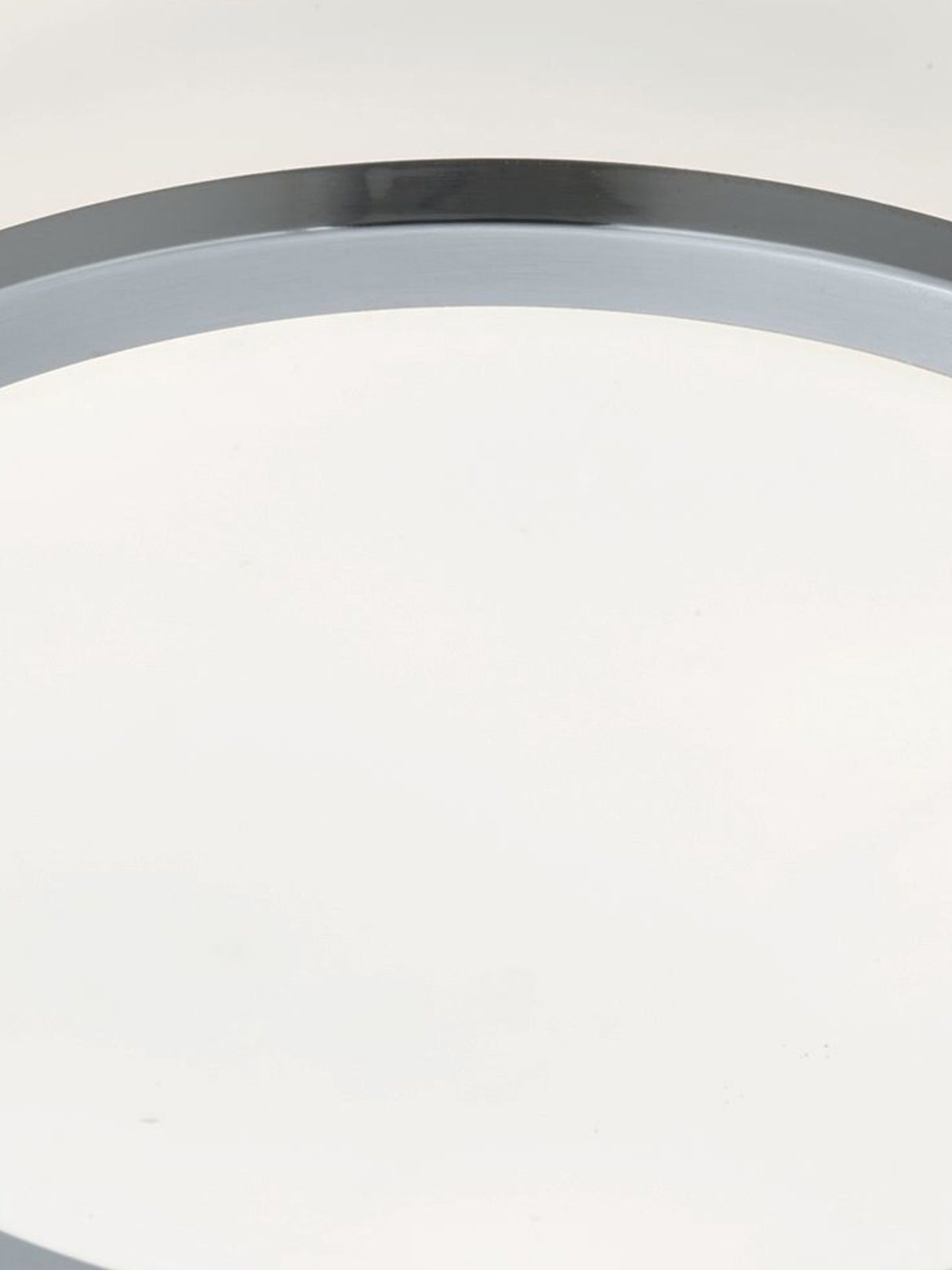 Searchlight Electric Cheese 2Lt Flush - Satin Silver Metal & White Glass 7039-23SS
