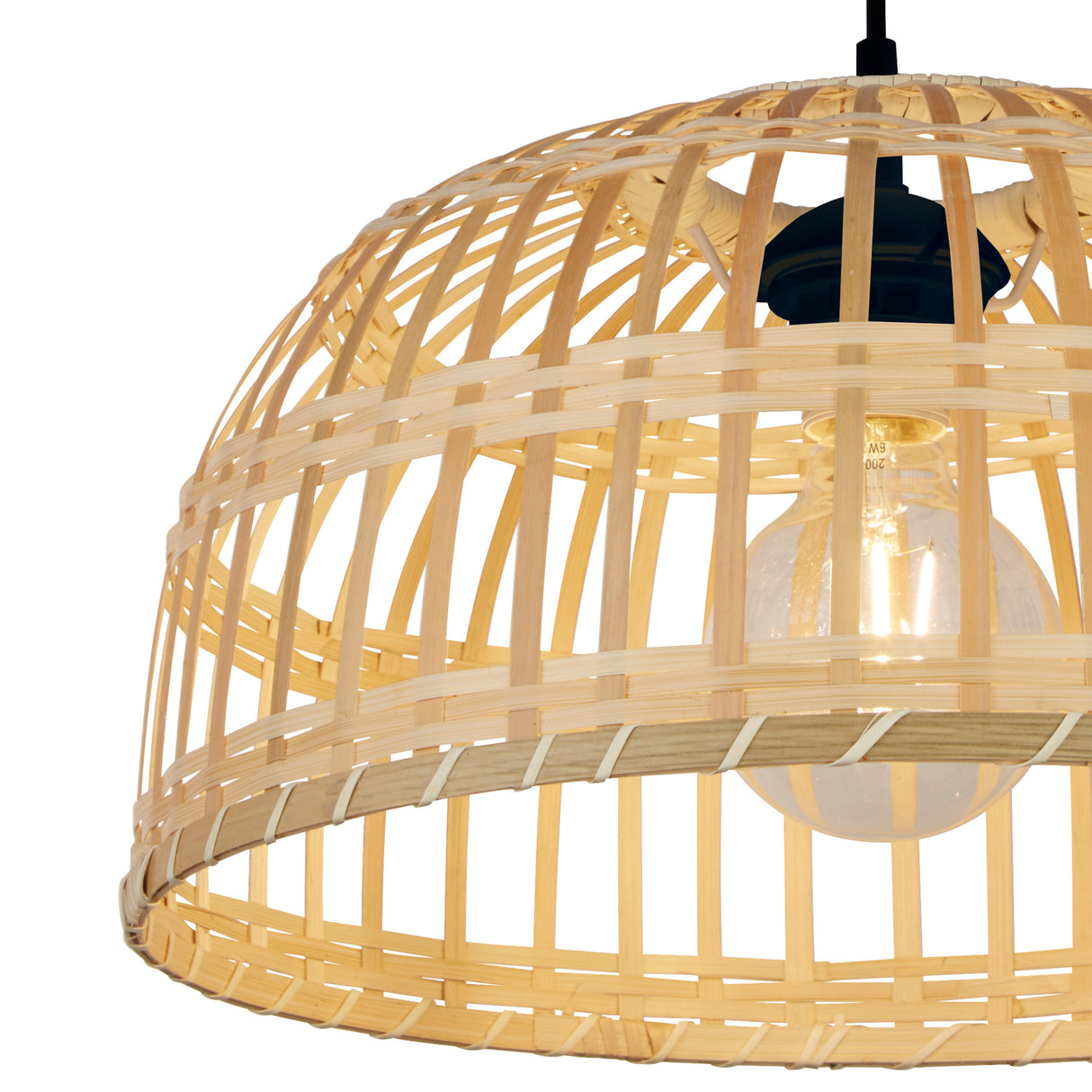 Searchlight Electric Bali Shade - Bamboo 7394CW
