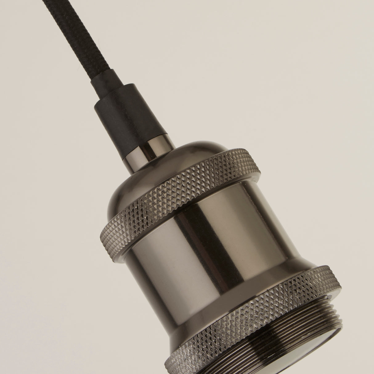 Searchlight Electric Black Chrome 1Lt Cable Suspension 7461BC