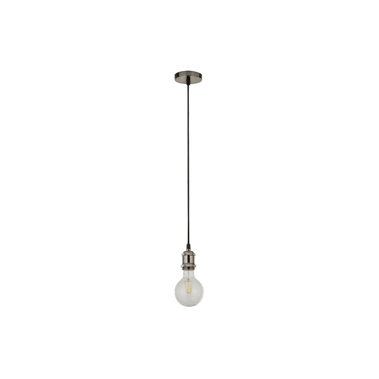 Searchlight Electric Satin Silver 1Lt Cable Suspension 7461SS