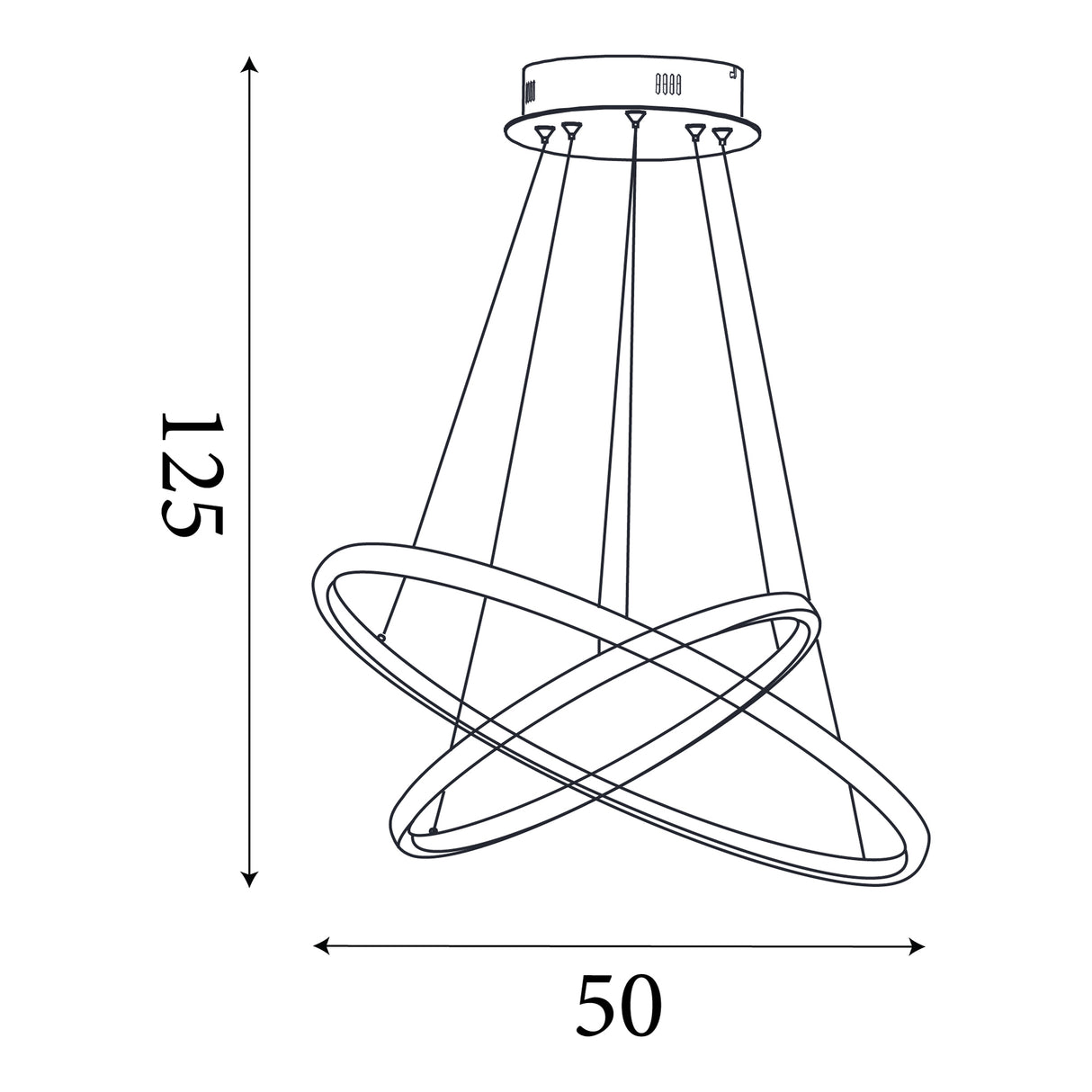 Searchlight Electric x Eternity Pendant - Natural Bamboo & Gold Metal 75032-2NA