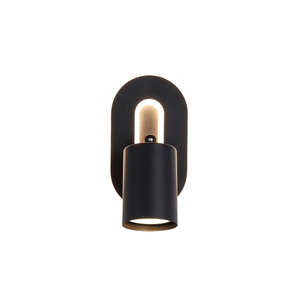 San Diego Wall Light, Matt Black Metal